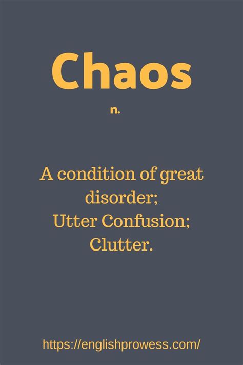 chyoas|Chaos Definition & Meaning .